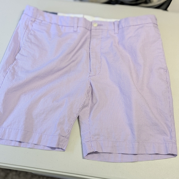 Polo Purple Gingham Checkered Shorts Slim GI Fit, 38 Ralph Lauren - Picture 6 of 12